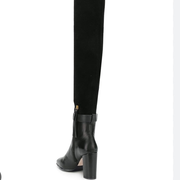Stuart Weitzman limited edition black Luna 85 hybrid over the knee boots, size 8 - Picture 3 of 14